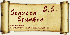 Slavica Stankić vizit kartica